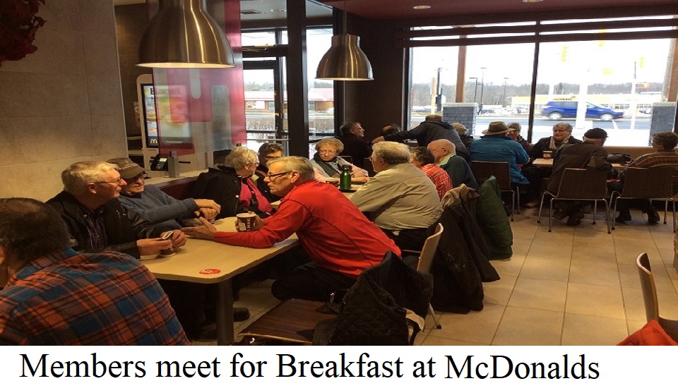 Inside McDonald’s at our breakfast